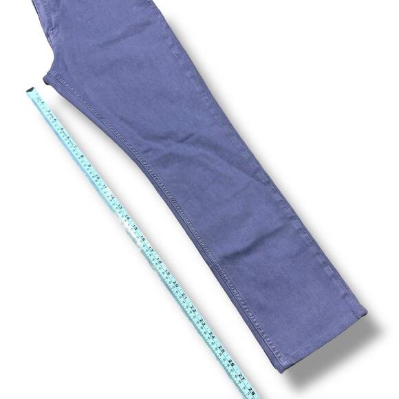 Paige Jeans Mens W33 Lennox Purple Slim Straight Stretch Preppy Dark Wash Denim - Picture 9 of 9